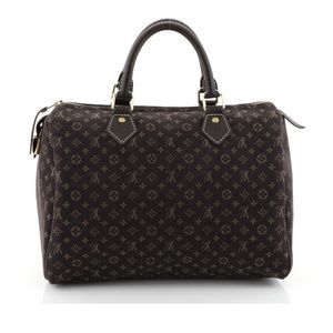 Authentic Louis Vuitton Speedy Handbag Mini Lin 30-Pre owned in good condition